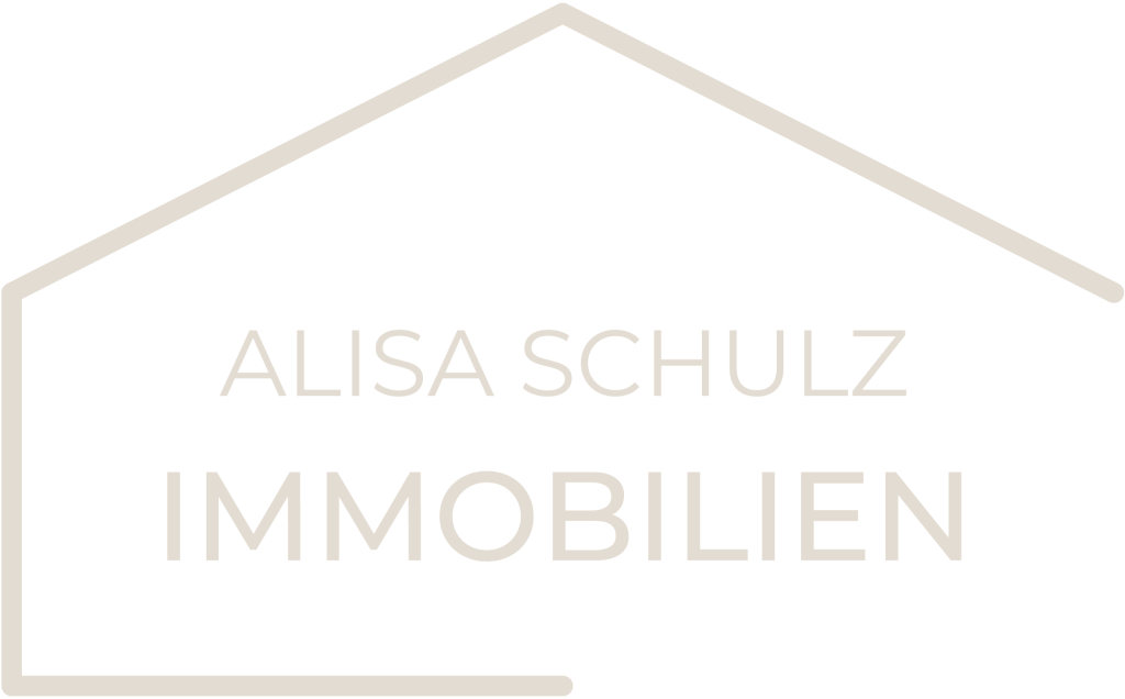 ALSIA SCHULZ IMMOBILIEN in einem grafischen Haus, das unten und nach rechts geöffnet ist